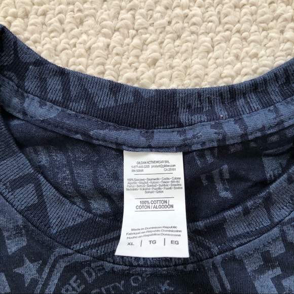 Retro New York Fire Dept All Over Print Tee - Picture 3 of 6